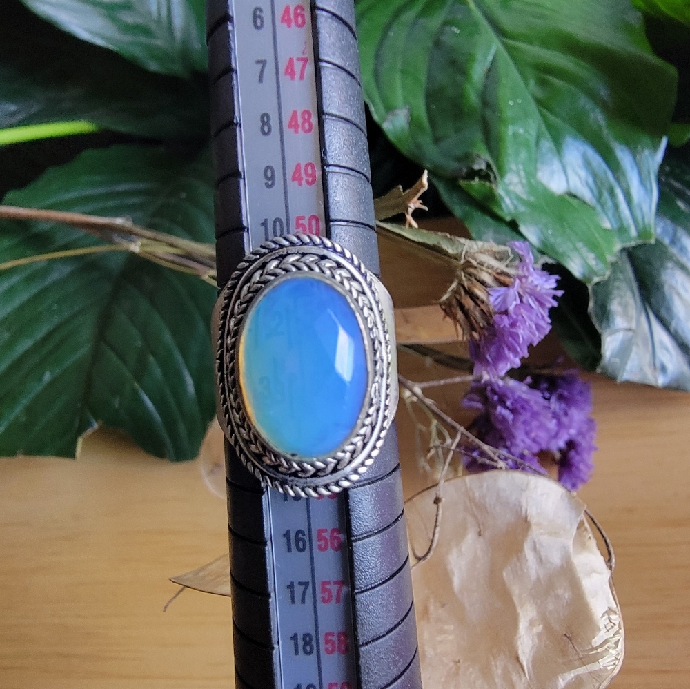 Vintage 925 Moonstone  Ring. Size 6.5 - Picture 6 of 7